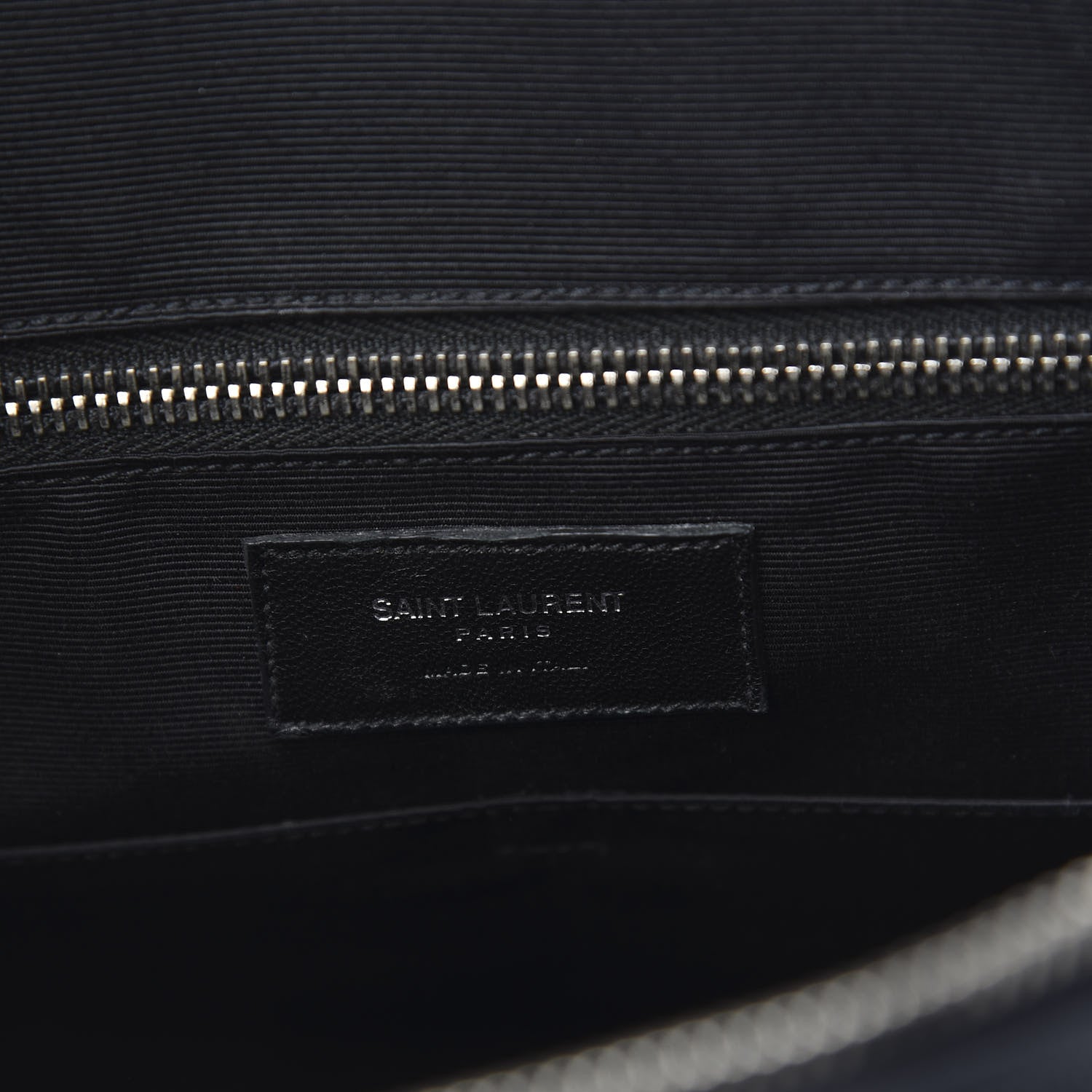 Saint Laurent Grain de Poudre Medium Museum Briefcase Deep Marine 5 of 9