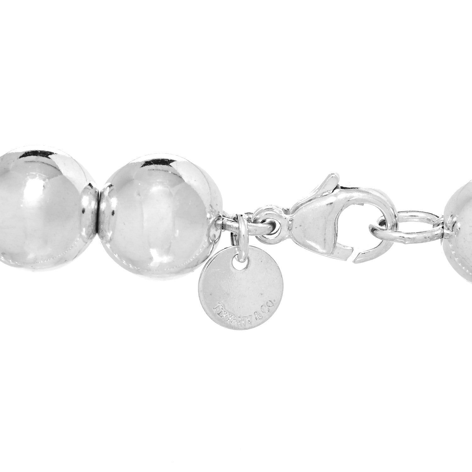 Tiffany Sterling Silver 10mm HardWear Ball Necklace 4 of 5