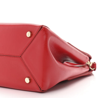Lanvin Smooth Calfskin Mini Trapeze Red Lipstick 8 of 12
