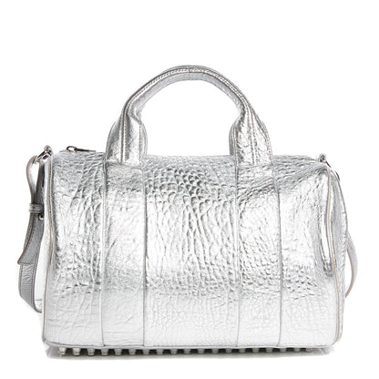 Alexander Wang Pebbled Lambskin Rocco Metallic Rhodium 1 of 7