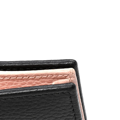 Gucci Calfskin GG Marmont Bow Card Case Black 5 of 6