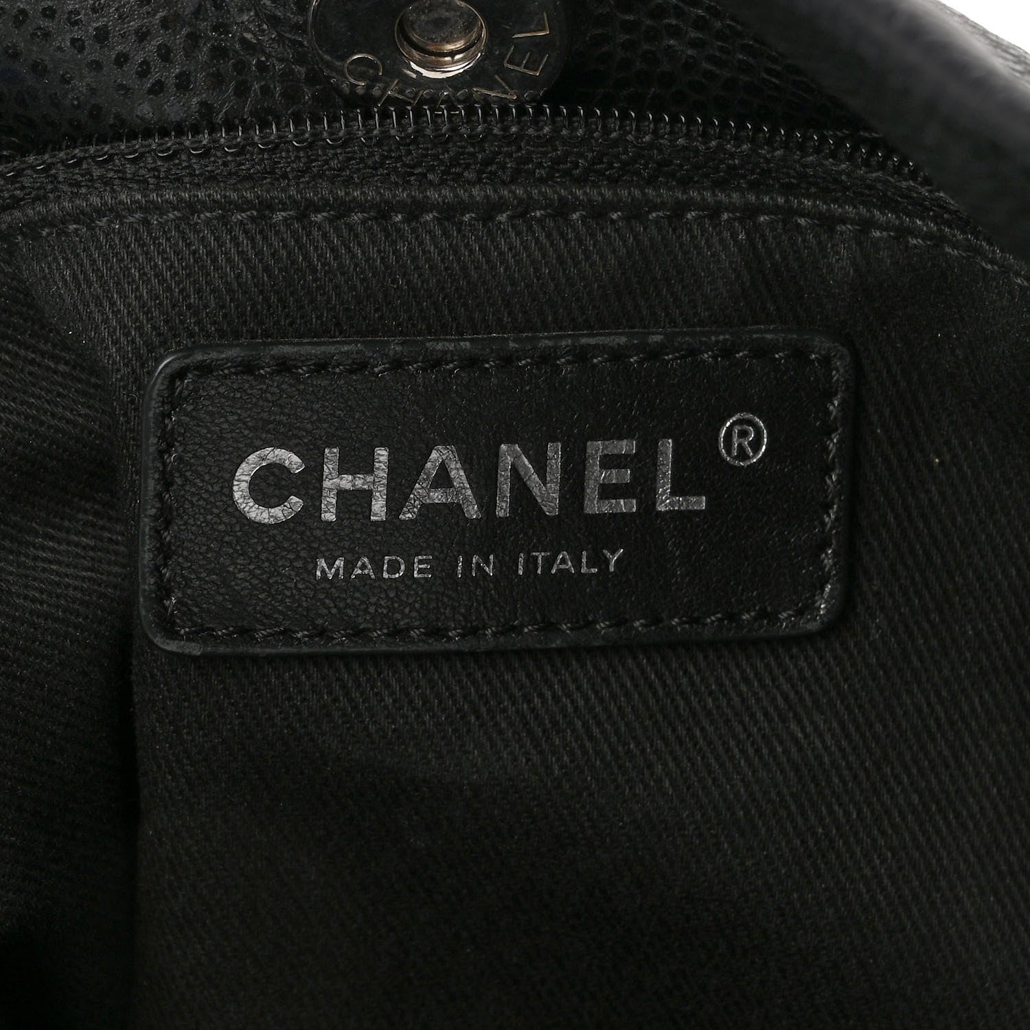 Chanel Caviar Stitched Timeless CC Soft Tote Black 5 of 9