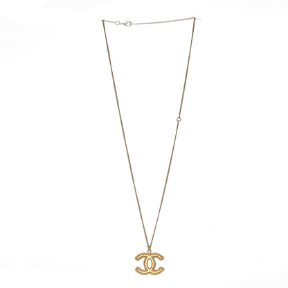 Chanel CC Pendant Necklace Gold 4 of 5