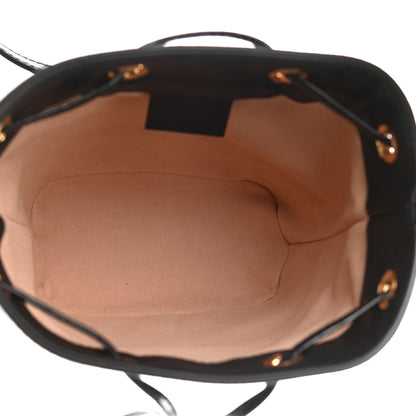 Gucci Suede Patent Web Mini Ophidia Bucket Bag Black 5 of 10