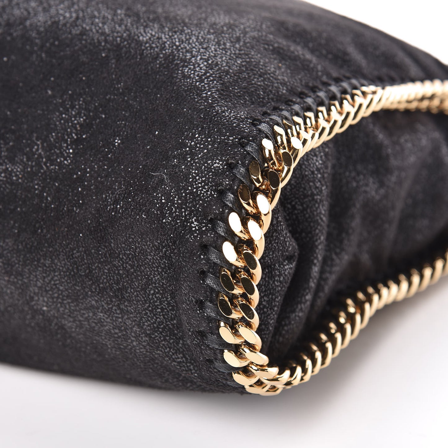 Shaggy Deer Falabella Fold Over Tote Black