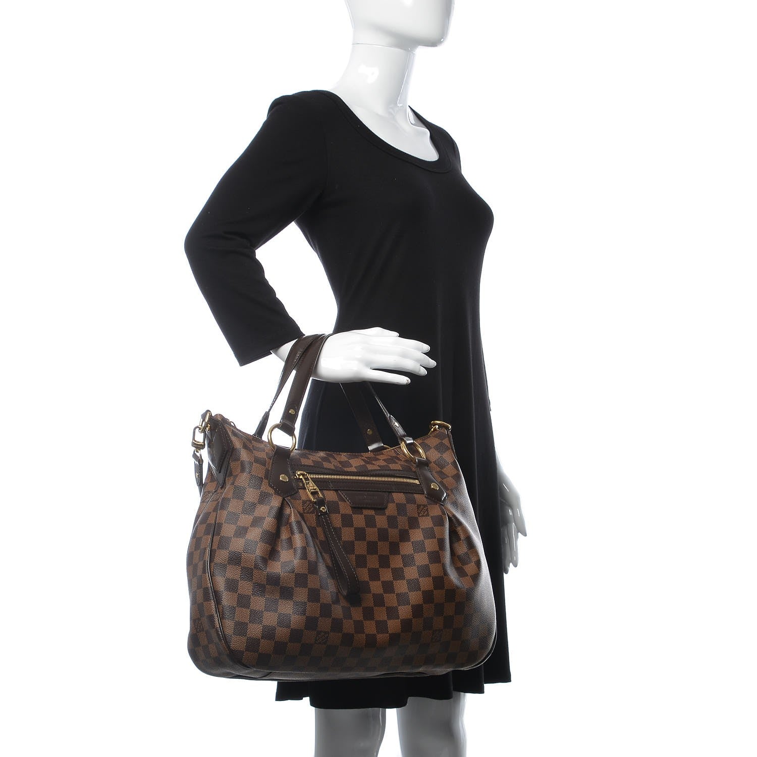 MCM Grained Calfskin Medium Reversible Wandel Tote Black 4 of 11