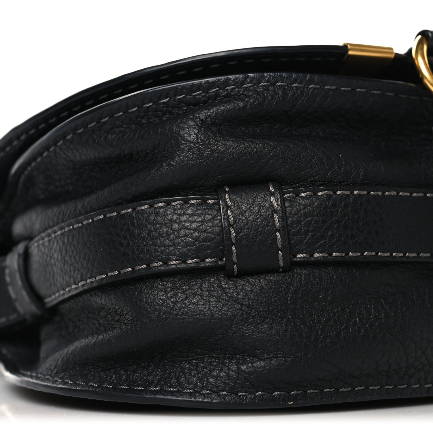 Chloe Calfskin Mini Marcie Round Crossbody Bag Black 8 of 9