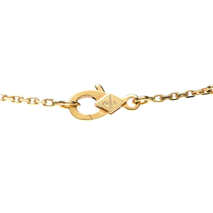 Van Cleef & Arpels 18K Yellow Gold Carnelian Vintage Alhambra Pendant Necklace 4 of 8