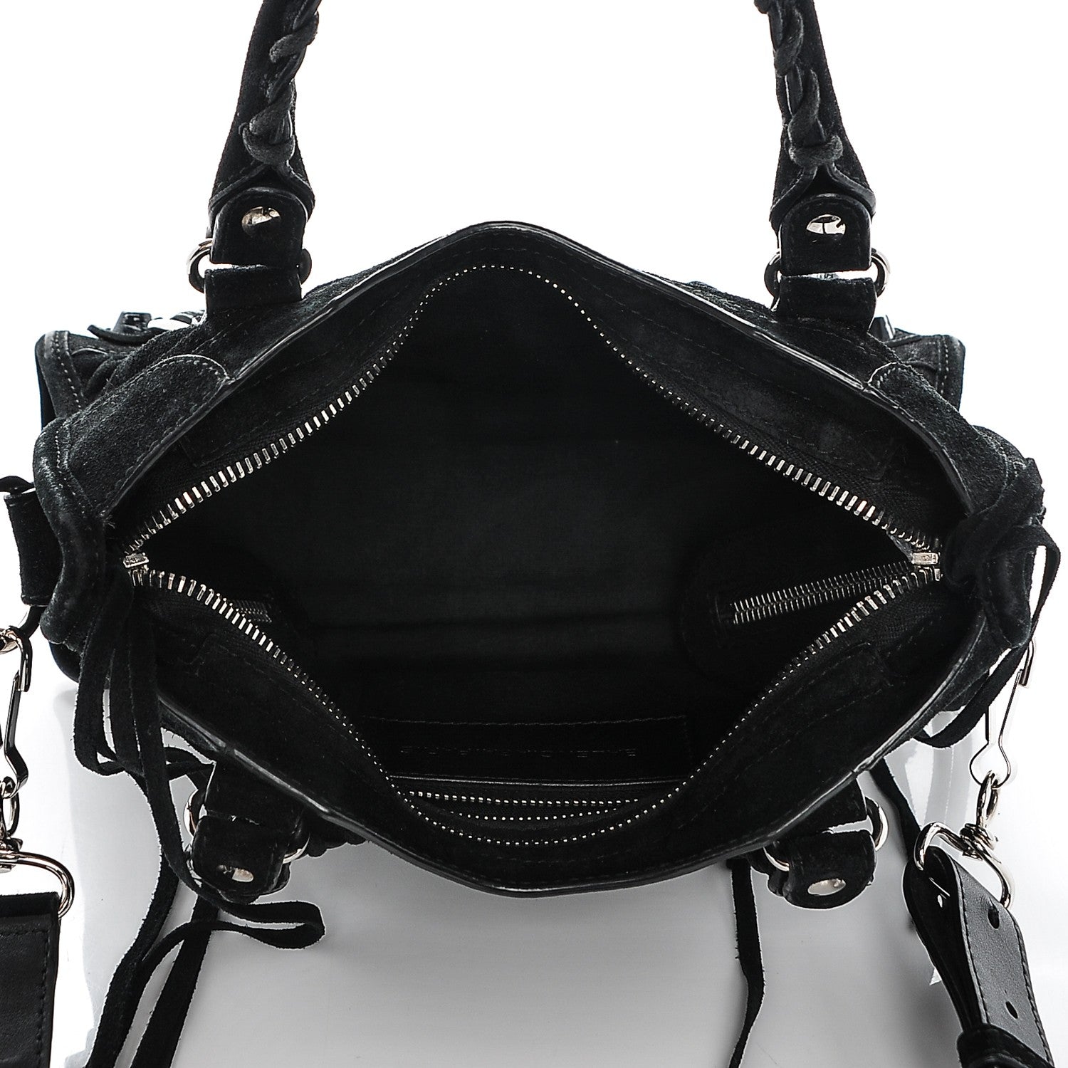 Balenciaga Baby Daim Suede Marble Hardware Mini City Black 5 of 9