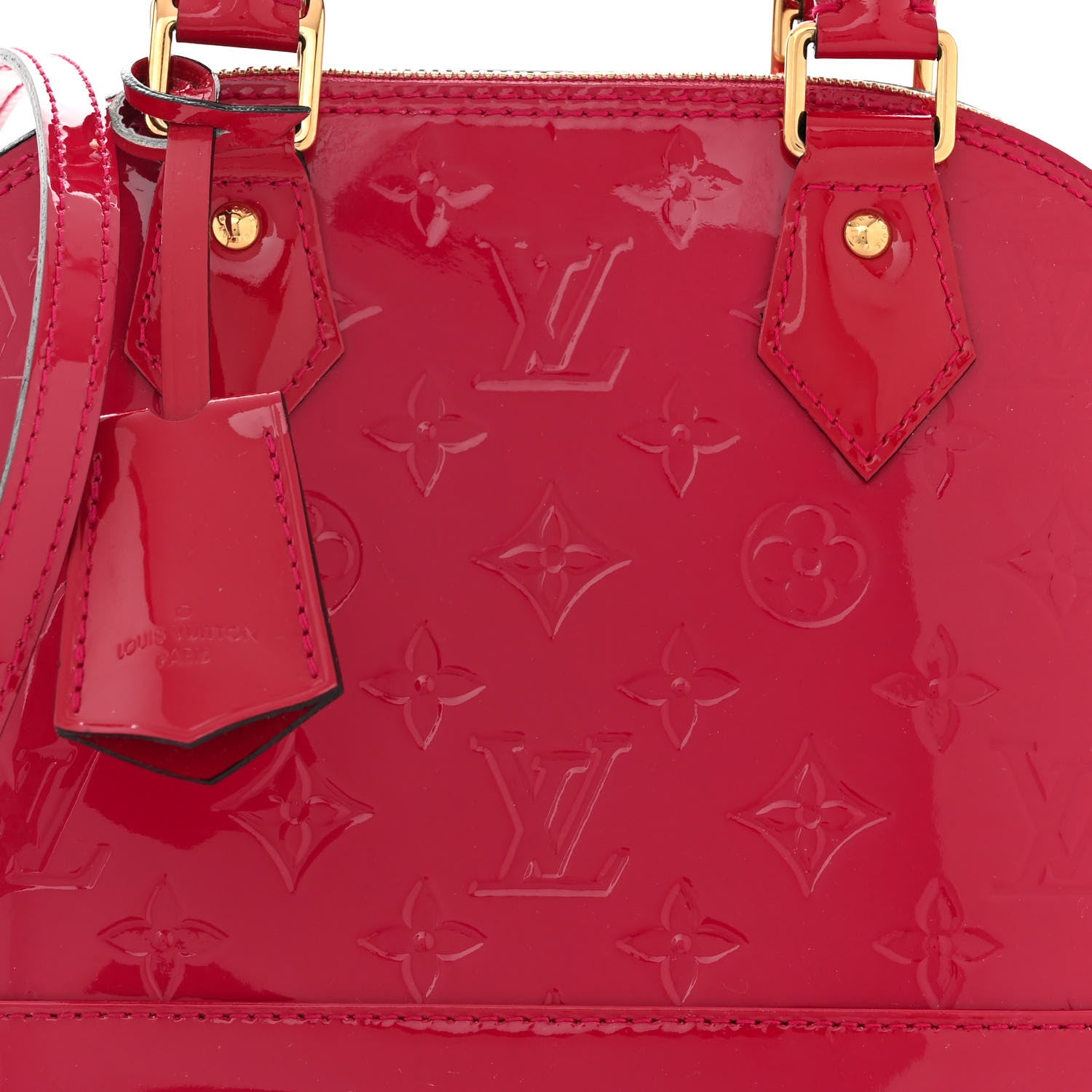 Louis Vuitton Vernis Alma BB Rose Indien 8 of 10