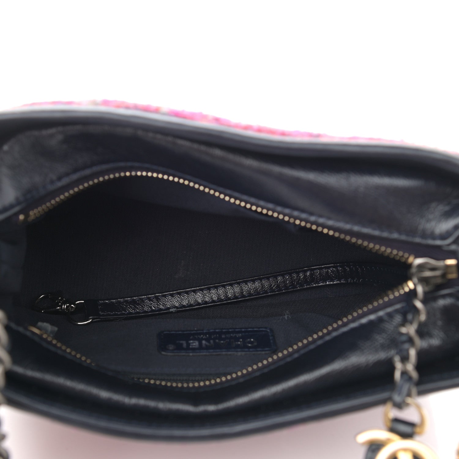 Chanel Tweed Calfskin Small Gabrielle Hobo Dark Navy 5 of 8