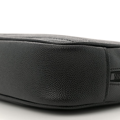 Saint Laurent Grain De Poudre Matelasse Monochrome Monogram Mini Lou Camera Bag Black 10 of 10
