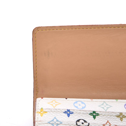 Louis Vuitton Monogram Multicolor Sarah Wallet White 7 of 8