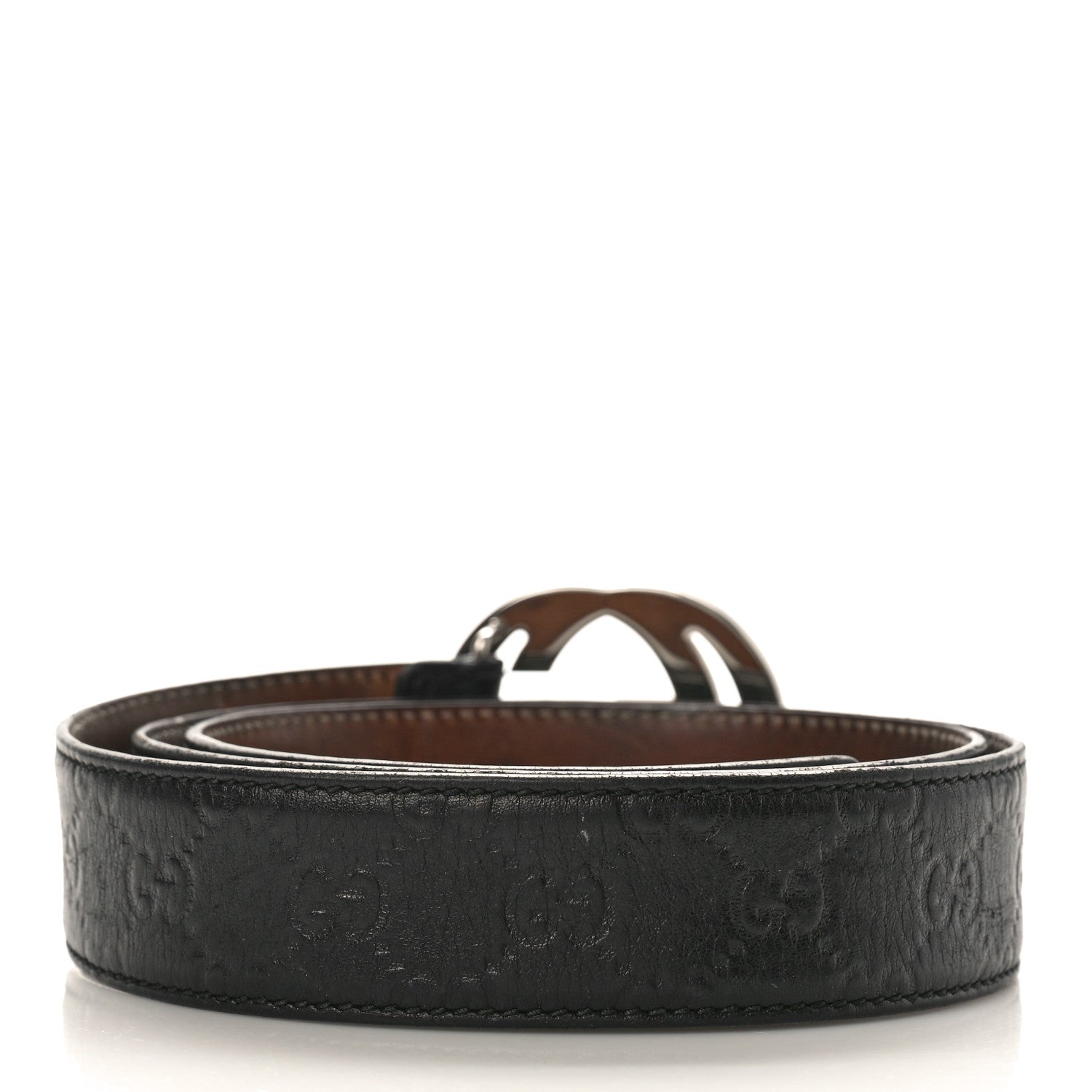 Gucci Guccissima Interlocking G 40mm Belt 100 40 Black 2 of 5