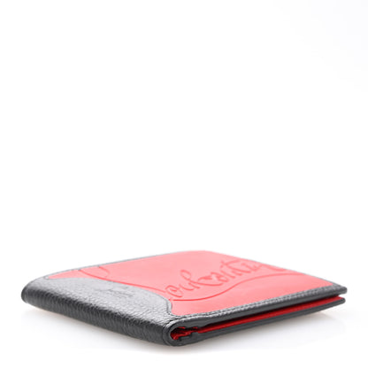 Christian Louboutin Calfskin Coolcard Two-Tone Wallet Black Red 4 of 9