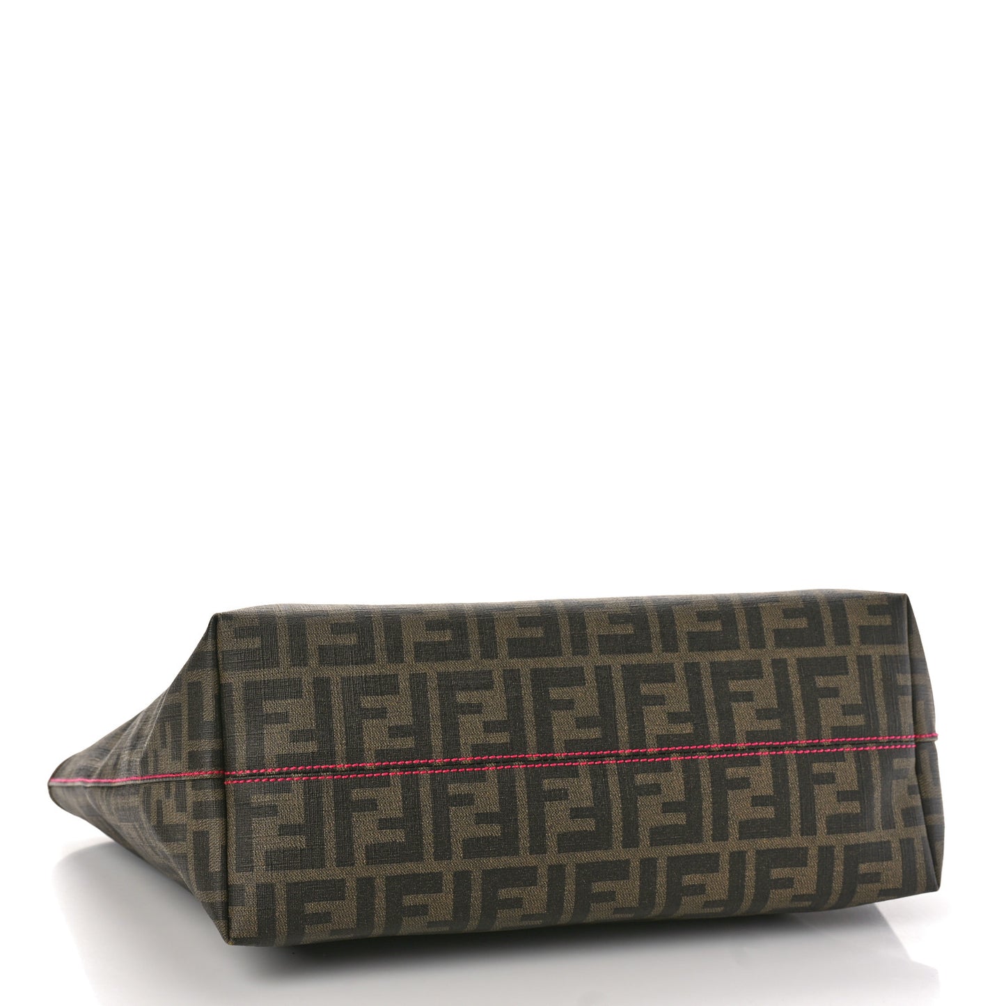 Zucca Spalmati Vitello Elite Small Roll Tote Tobacco Ciclamino