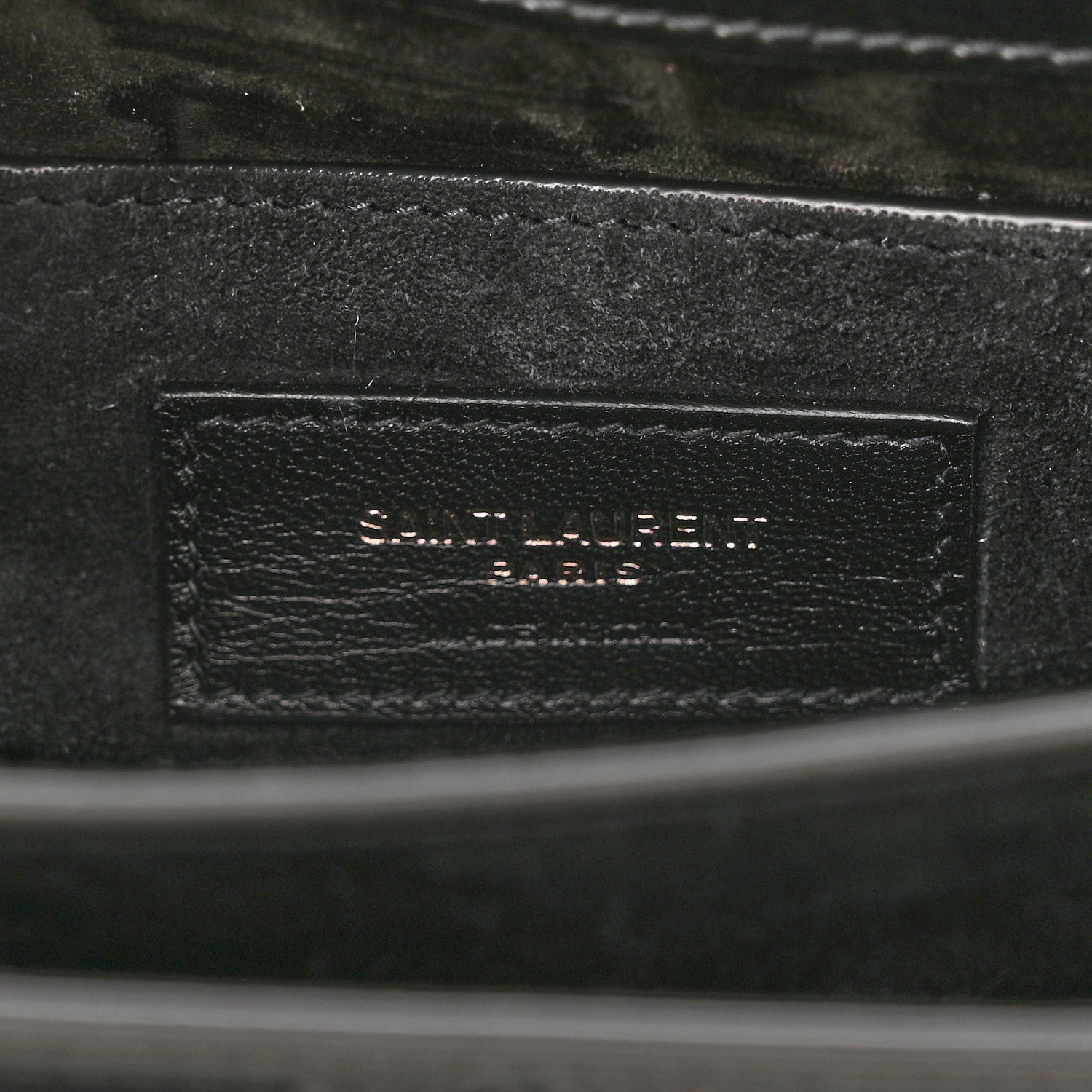 Saint Laurent Calfskin Medium Monogram Monochrome Sunset Black 7 of 11