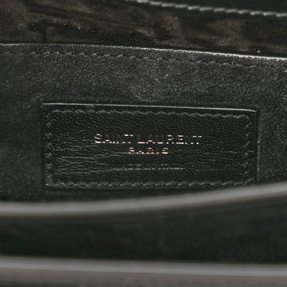 Saint Laurent Calfskin Medium Monogram Monochrome Sunset Black 7 of 11