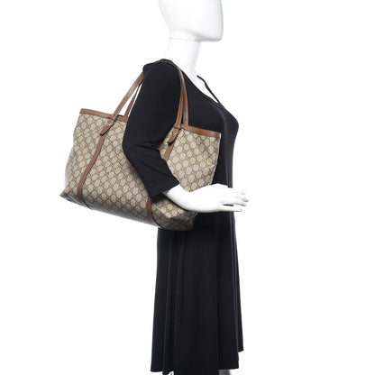 Gucci GG Supreme Monogram Medium Nice Tote Brown 2 of 13