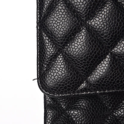 Chanel Caviar Quilted Medium Double Flap Black 11 of 13