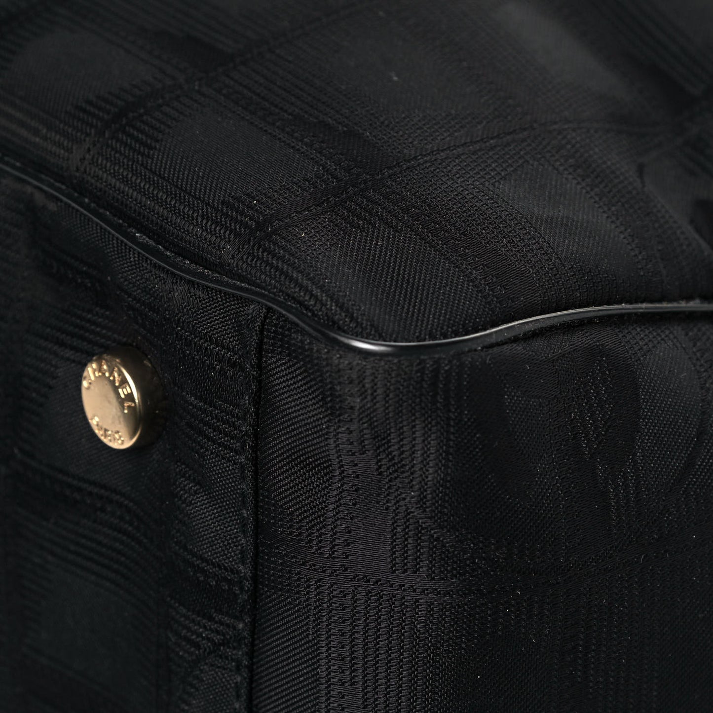 Nylon Medium Travel Tote Black