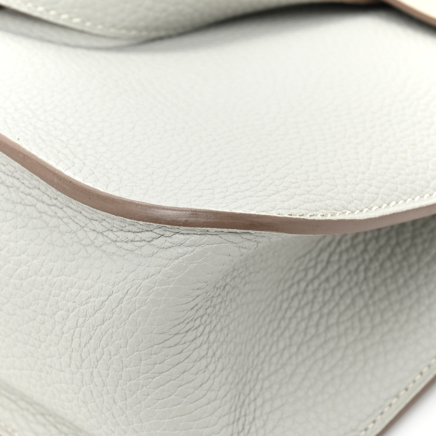 Hermes Taurillon Clemence Halzan 31 GM Gris Perle Beton 10 of 11
