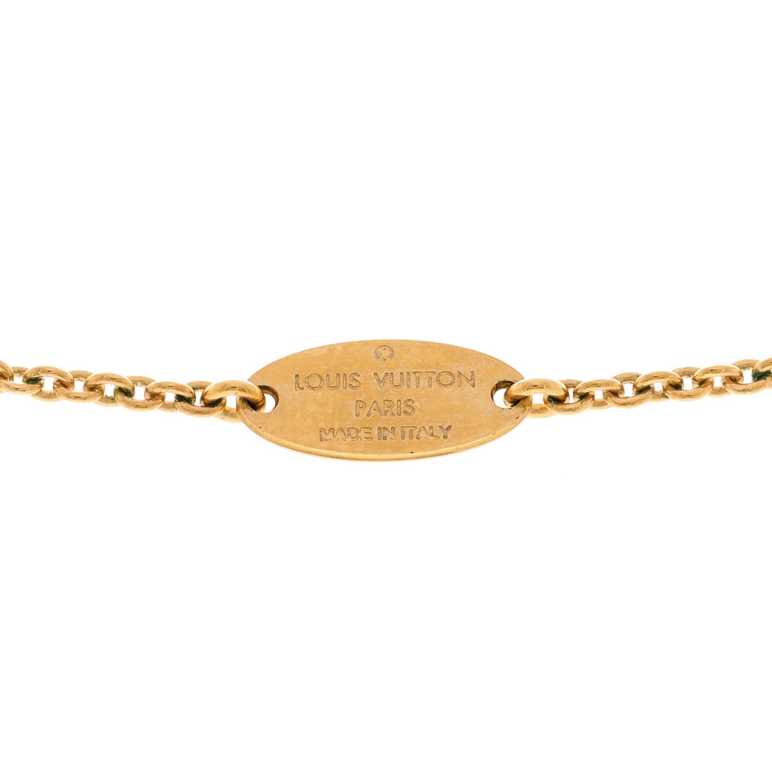 Louis Vuitton Vuittonite Rat Necklace Gold 6 of 6