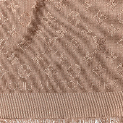 Louis Vuitton Silk Wool Monogram Shawl Dune 4 of 6