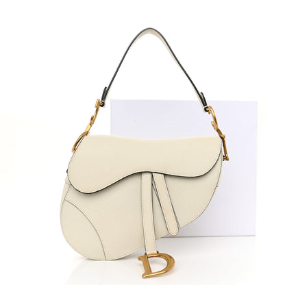 Christian Dior Grained Calfskin Saddle Bag White 12 of 12