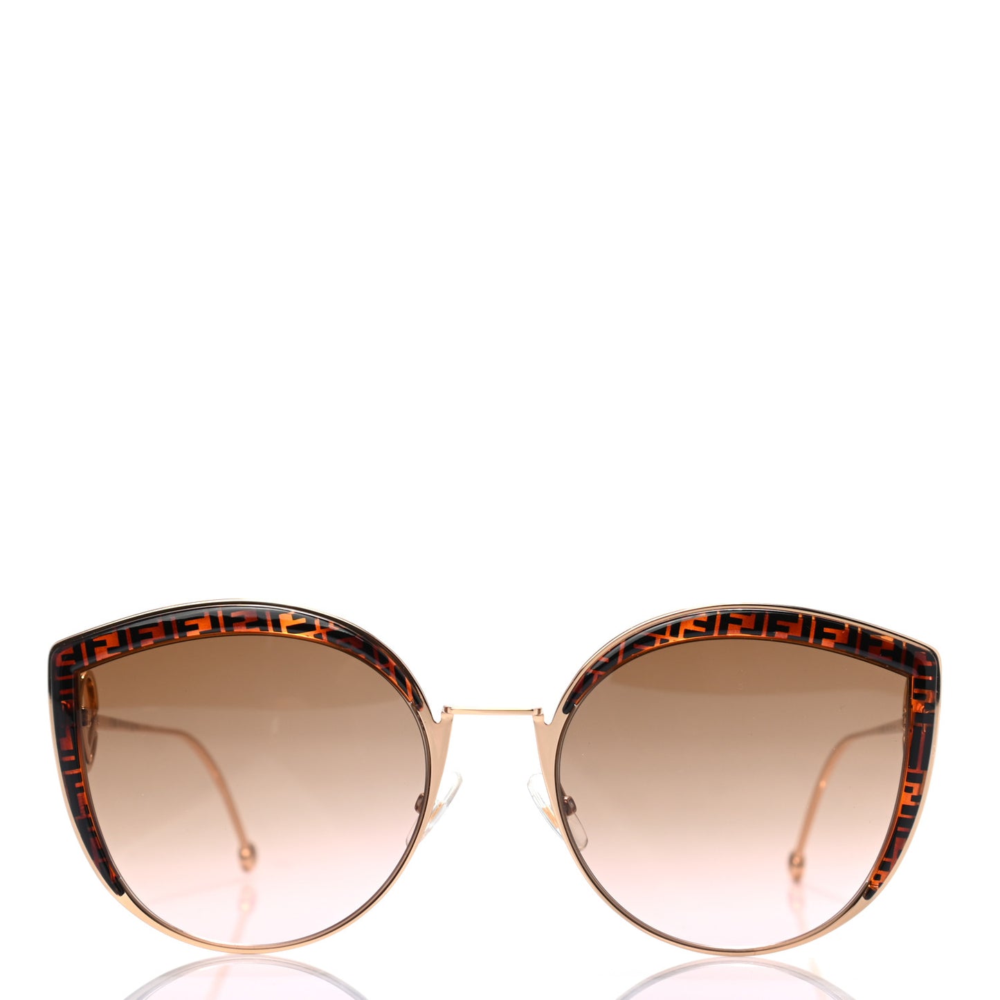 Metal Acetate F is Fendi FF Cat Eye Sunglasses FF 0290/S Gold