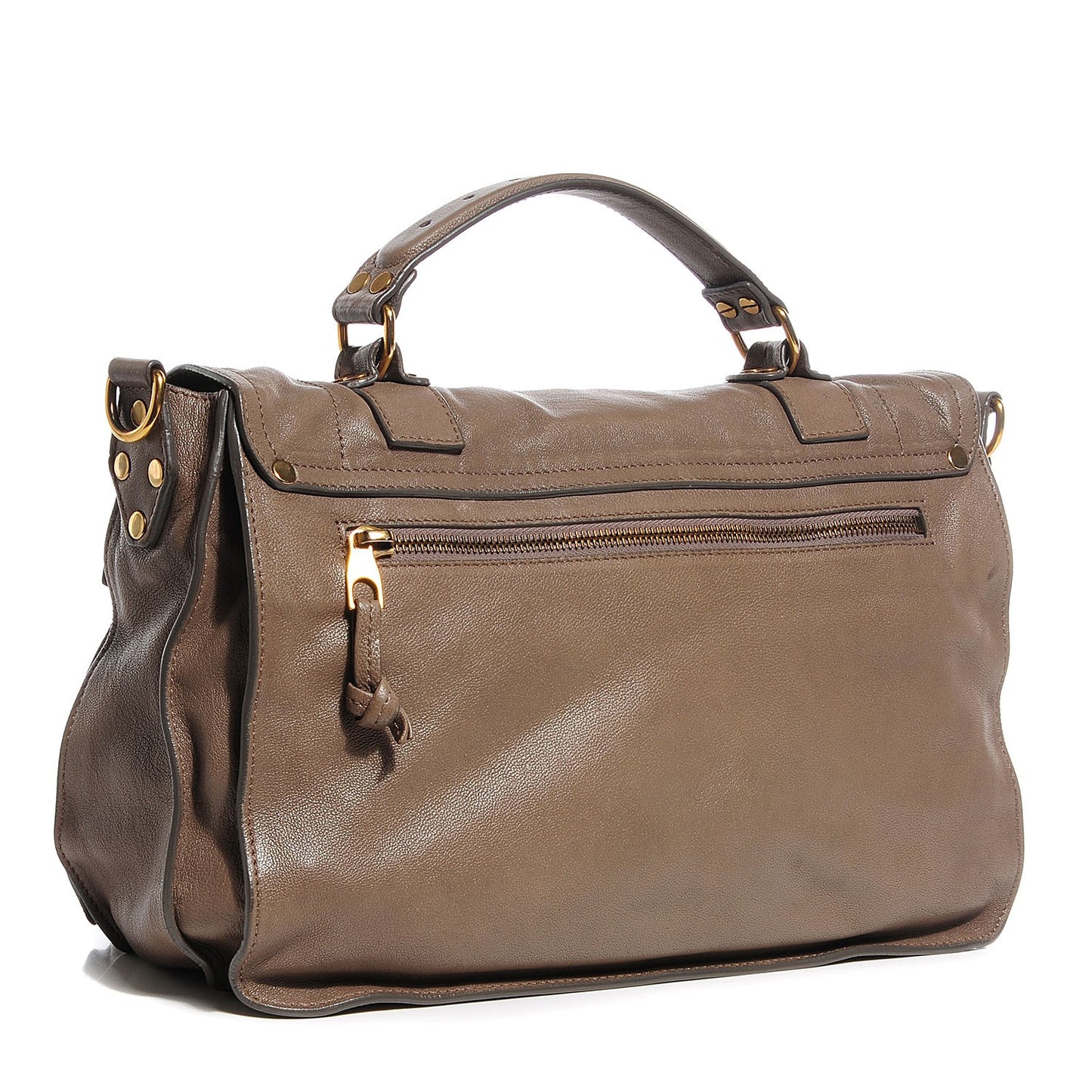 Lambskin Medium PS1 Satchel Smoke