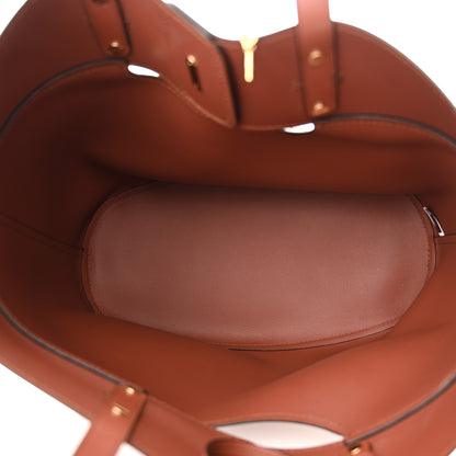 Chloe Smooth Grained Calfskin Medium Aby Tote Sepia Brown 5 of 10