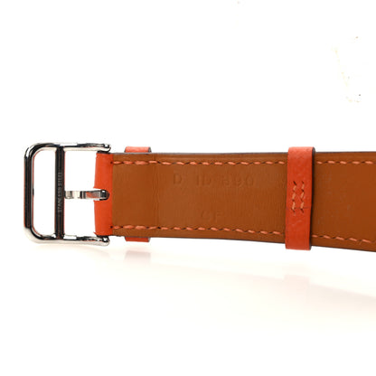 Hermes Epsom 40mm Apple Watch Single Tour Band Feu 4 of 6