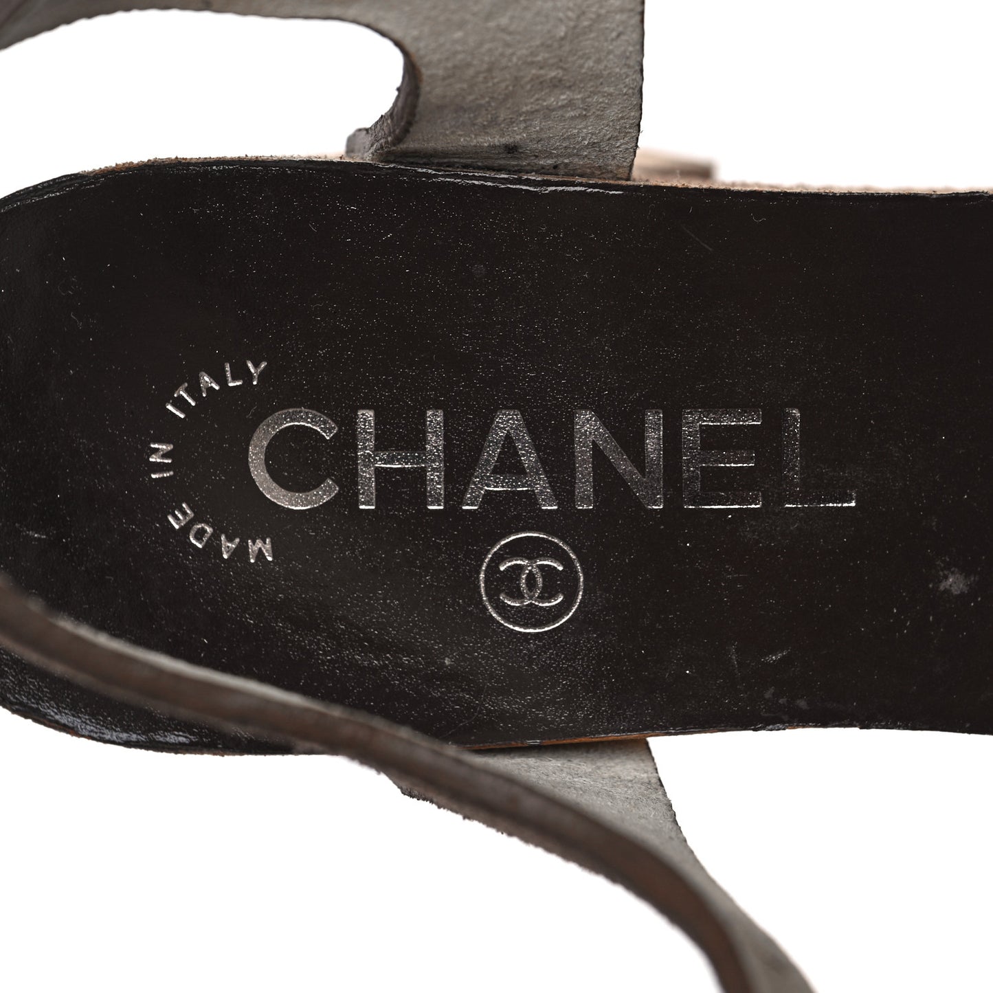 Suede Wooden Studded Platform Sandals 37 Brown