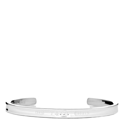 Tiffany Sterling Silver Narrow 1837 Cuff Bracelet 1 of 4
