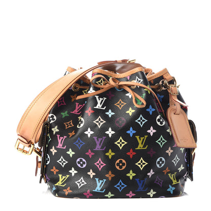 Louis Vuitton Monogram Multicolor Petit Noe Black 1 of 10