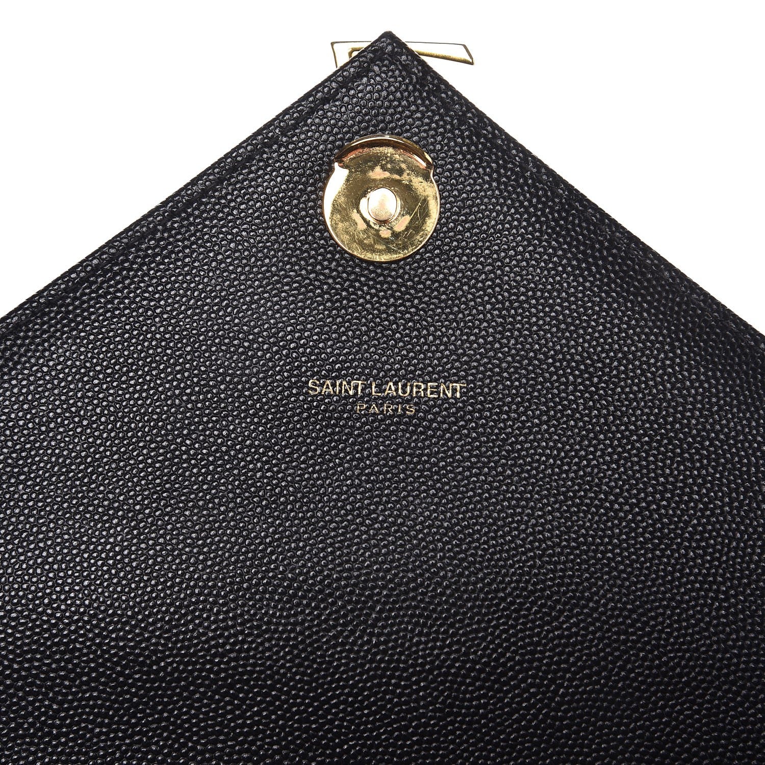 Saint Laurent Grain De Poudre Matelasse Chevron Large Monogram Satchel Black 6 of 9