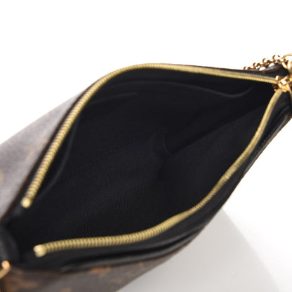 Louis Vuitton Monogram Pallas Clutch Black 5 of 8