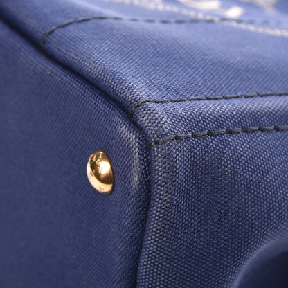 Prada Canapa Small Logo Tote Bleuette 12 of 14