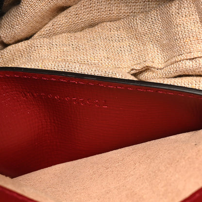 Gucci Azalea Calfskin Web Monochrome Horsebit 1955 Shoulder Bag New Cherry Red New Cherry Red 7 of 9