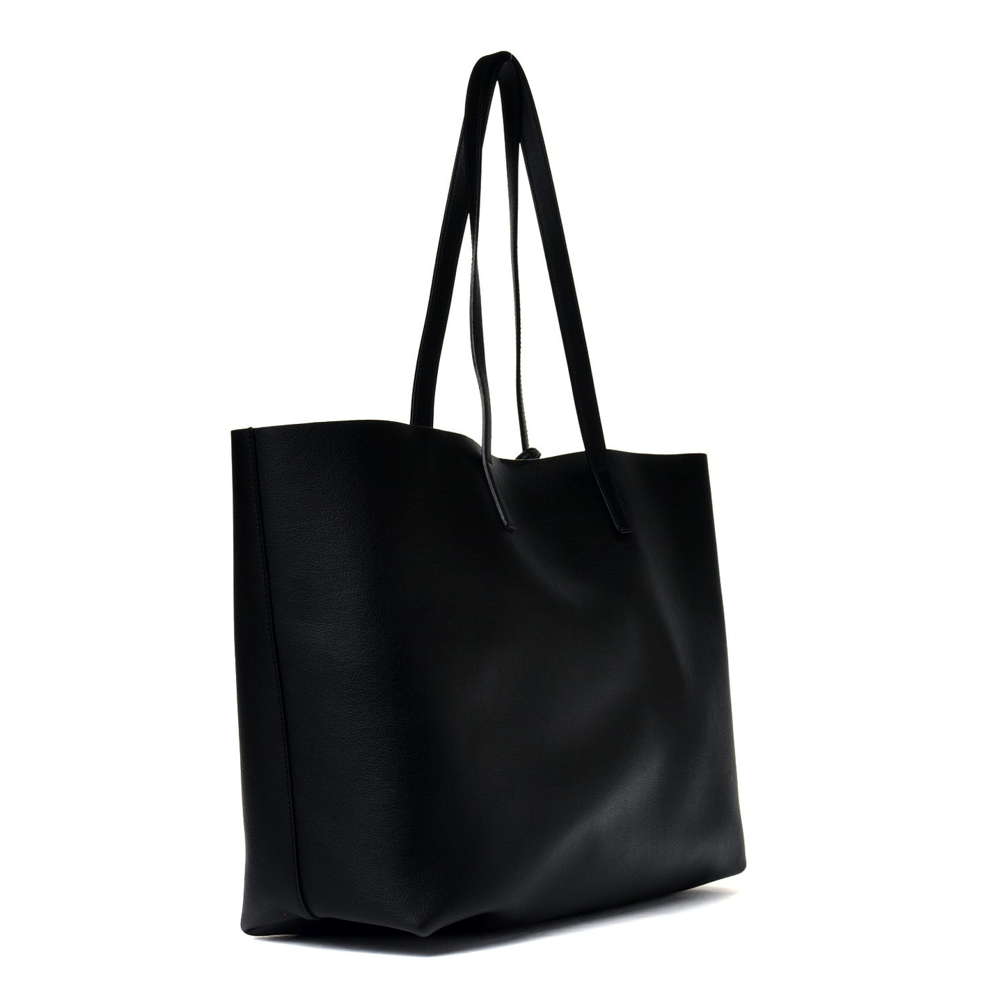 Calfskin Large Shopping Tote Black