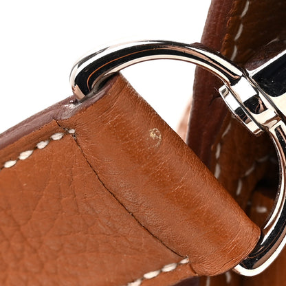 Hermes Taurillon Clemence Jypsiere 28 Gold 15 of 15