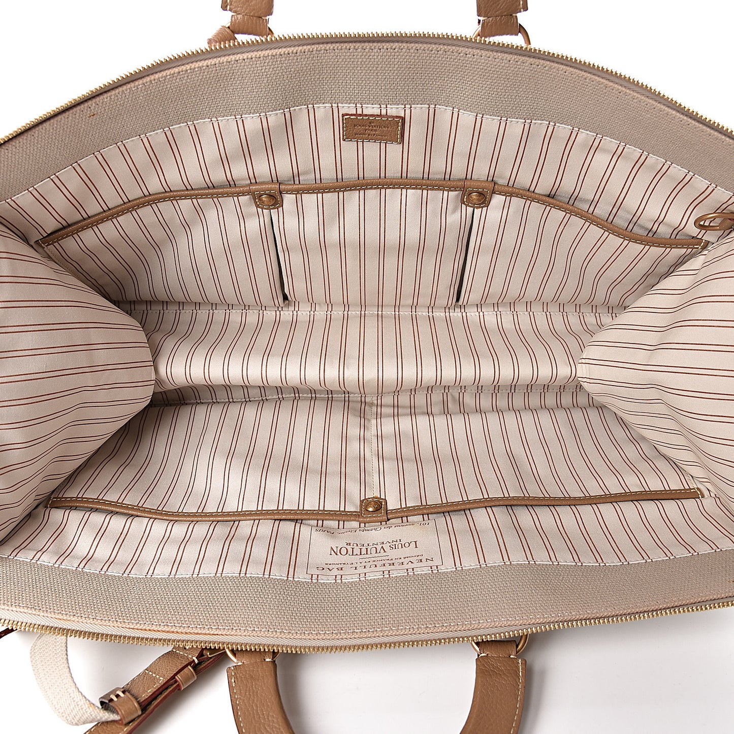 Toile Trianon Sac Neverfull Weekender 50 Beige
