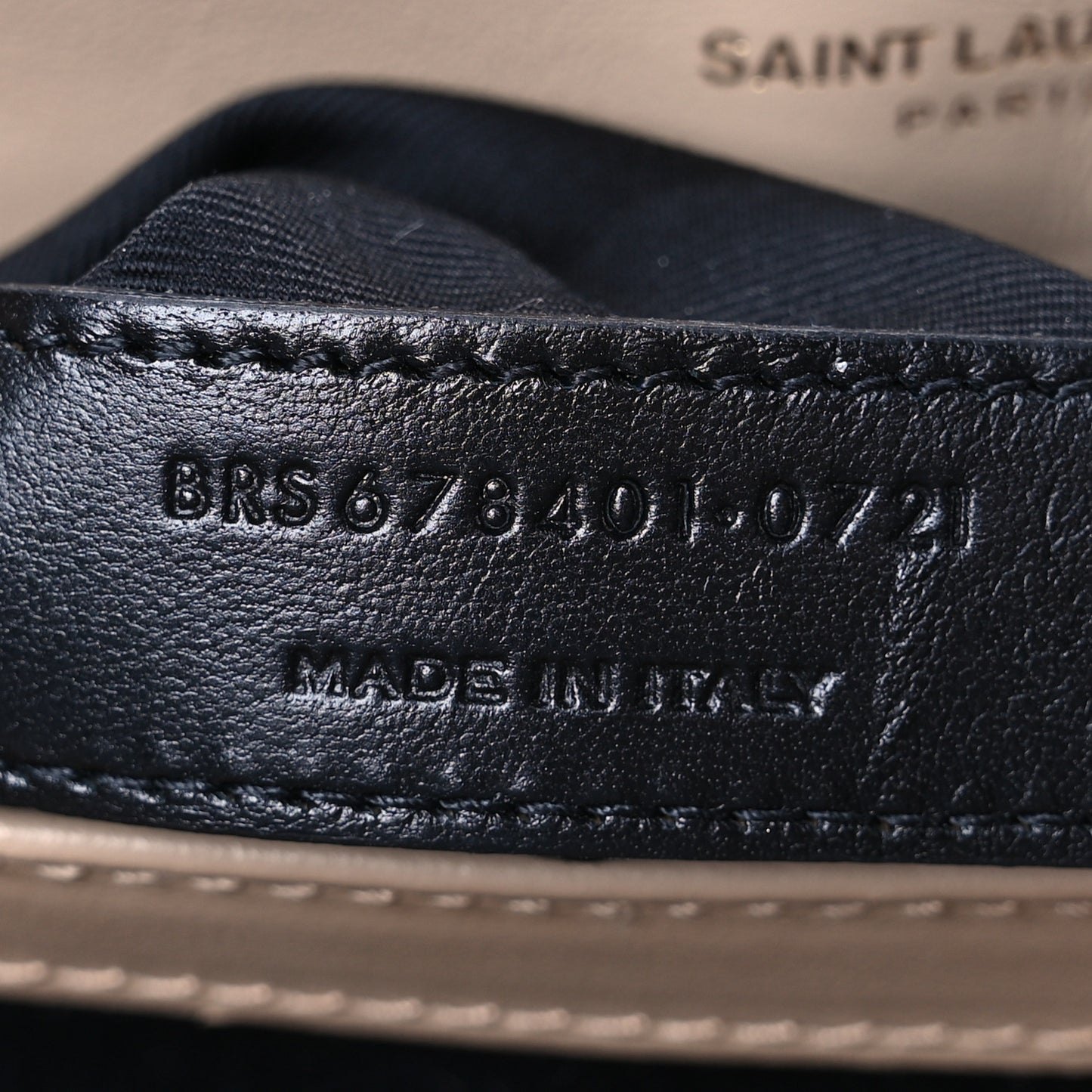 Calfskin Y Quilted Monogram Toy Loulou Crossbody Bag Taupe