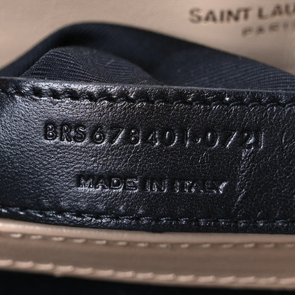 Saint Laurent Calfskin Y Quilted Monogram Toy Loulou Crossbody Bag Taupe 7 of 15