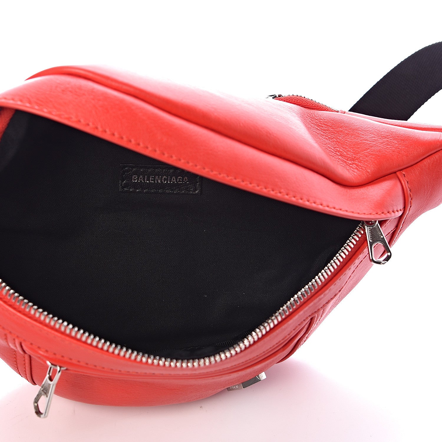 Balenciaga Calfskin Soft XS B Belt Bag Vivid Red 5 of 10