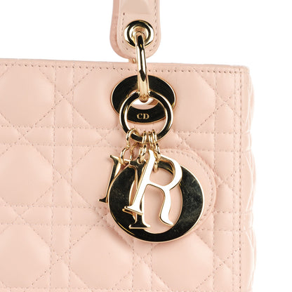 Christian Dior Lambskin Cannage Medium Lady Dior Rose Poudre 8 of 8