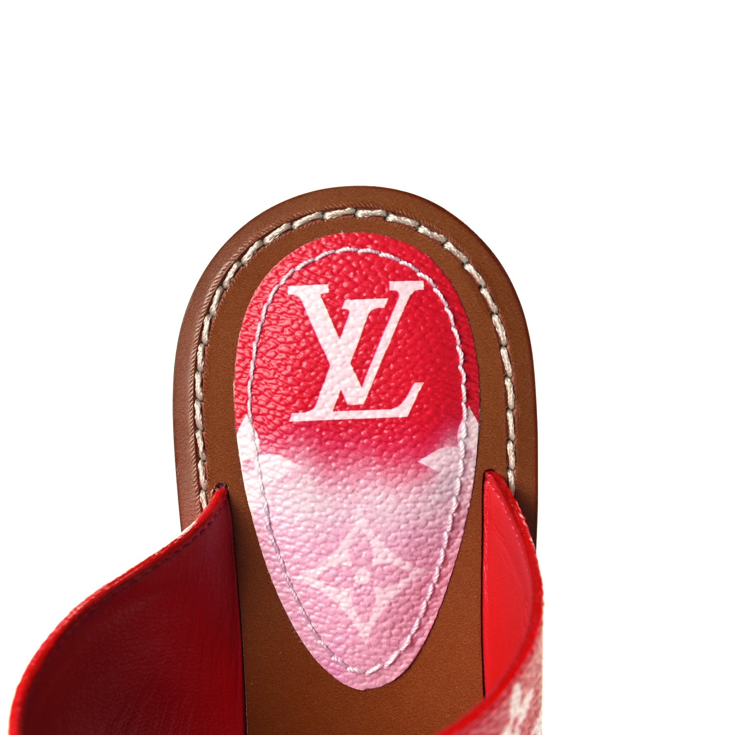 Louis Vuitton Monogram Escale Palma Sandals 38.5 Rouge 9 of 14