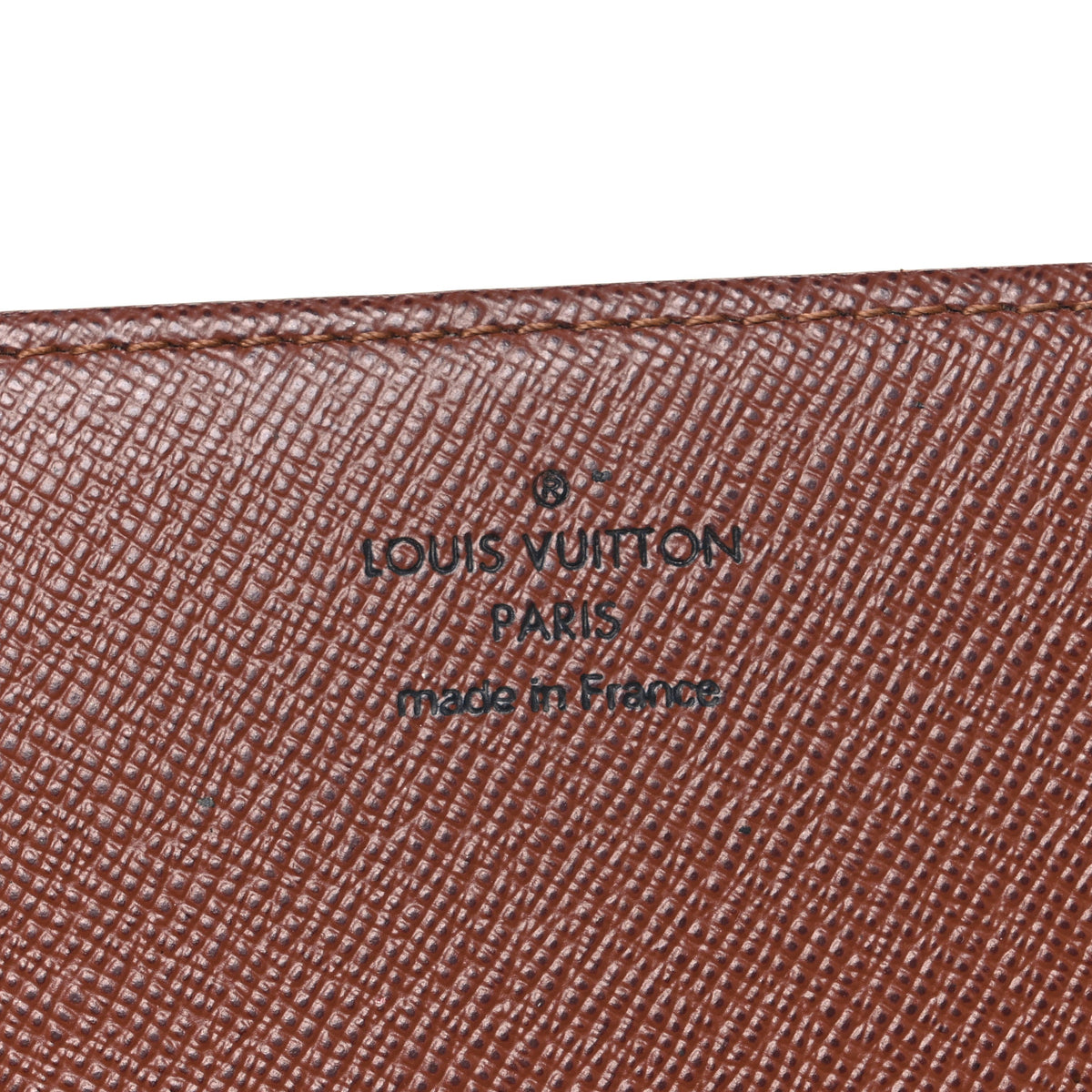 Monogram Simple Checkbook Holder Wallet Cover