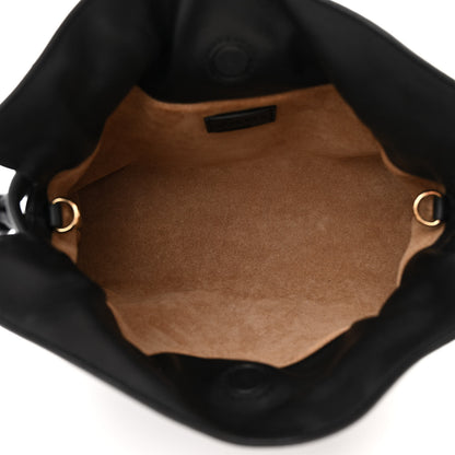Loewe Nappa Calfskin Mini Flamenco Knot Clutch With Chain Black 6 of 11